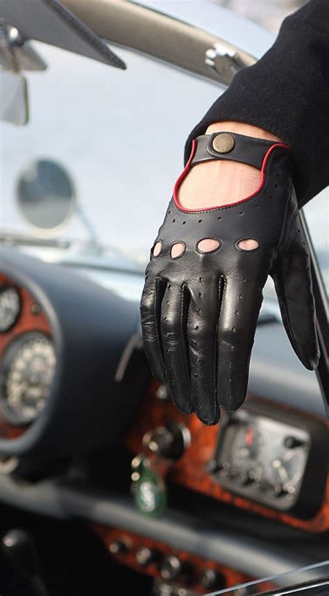 Dents Black Driving Glove Mens Gloves Leather Mens Gloves Driving