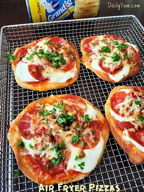 Easy Air Fryer Pizzas Using Pillsbury Biscuits