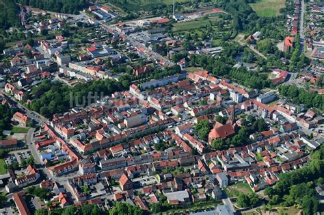 Pritzwalk Von Oben Stadtansicht Vom Innenstadtbereich In Pritzwalk Im