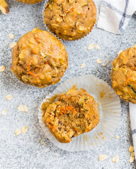 Zucchini Carrot Muffins Easy And Healthy