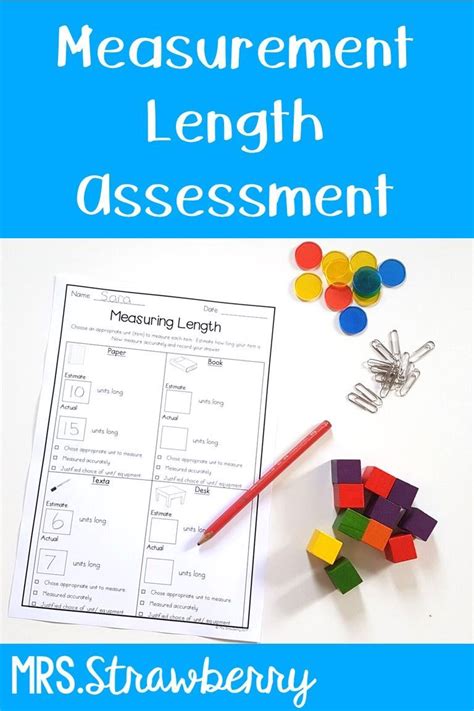 Measuring Length Assessment Informal Units Math Measurement