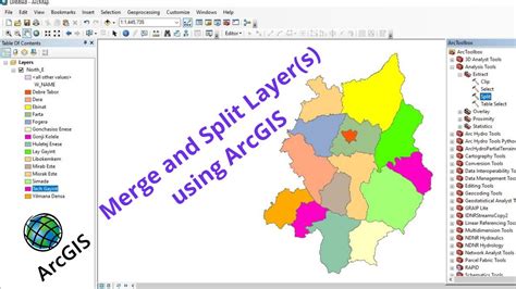 Split And Merge Layer S Using Arcgis Youtube