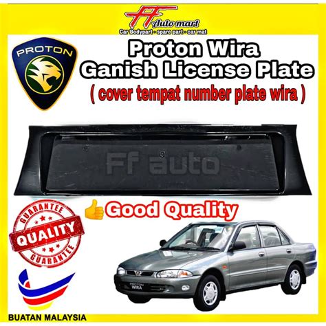 Proton Wira Sedan Saloon Rear Ganish License Plate Ganish Nomber