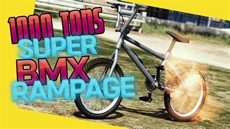 GTA 5 100 Tons Super BMX Bicycle Rampage HD Grand Theft Auto 5 Car