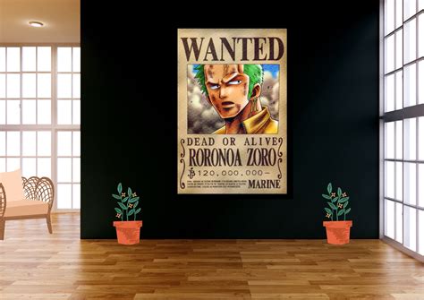 One Piece Zoro Wanted Poster