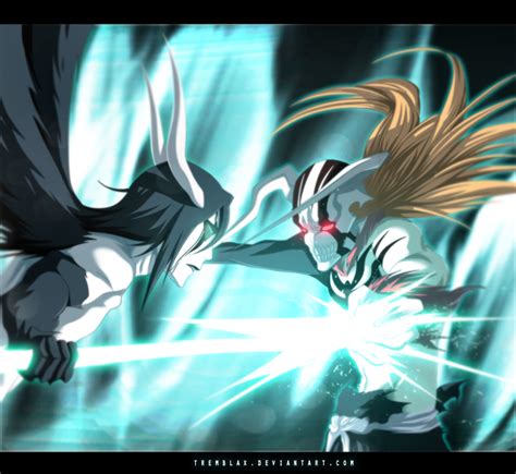 Ichigo Vasto Lord Vs Ulquiorra Murcielago By Ramzykamen On Deviantart