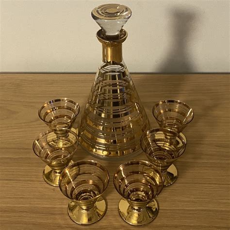 Carafe à liqueur et verres de Laeken Le Grenier de la Tour