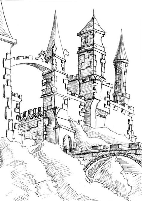 Cinderella Castle Drawing at GetDrawings.com | Free for personal use ...