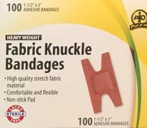 FABRIC KNUCKLE BANDAGES X 100 - Acure Safety