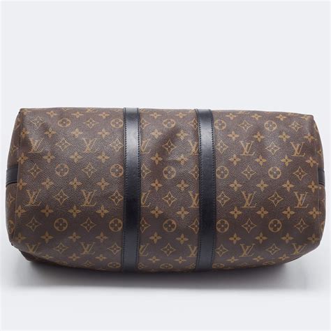 Louis Vuitton Brown Canvas Monogram Keepall Bandouliere 45 Duffel Bag