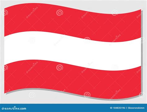 Waving Flag Of Austria Vector Graphic Waving Austrian Flag