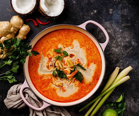 Spicy Coconut Tom Yum Soup With Prawns - Market Magazine