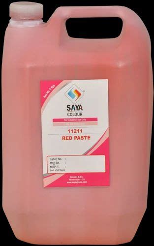 Saya Red Pigment Paste For Paint At Rs Kg In Ahmedabad Id