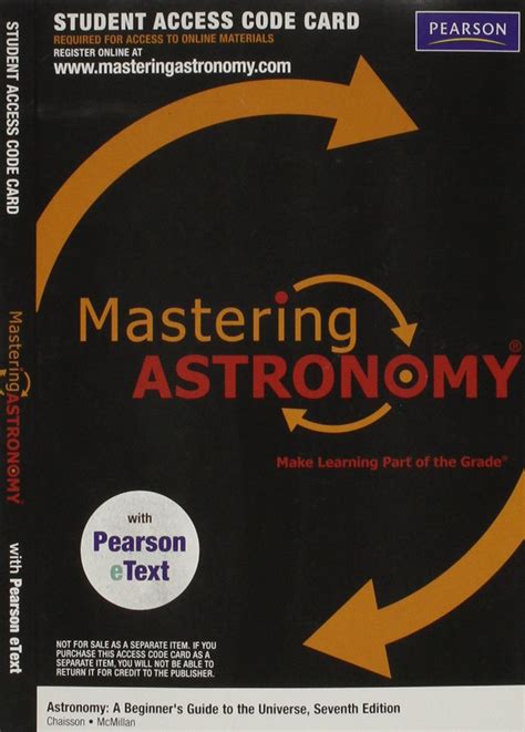 Masteringastronomy With Pearson Etext Valuepack Access Card For