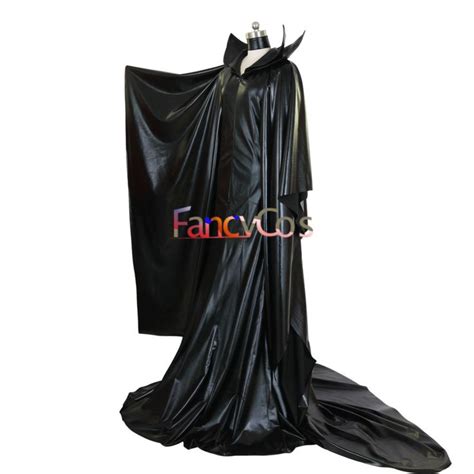 Halloween Maleficent Angelina Witch Dress Sleeping Beauty Hat Cosplay