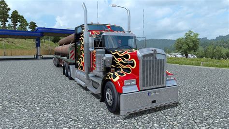 Ets 2 Mod Kenworth W900 Euro Truck Simulator 2 130 Youtube