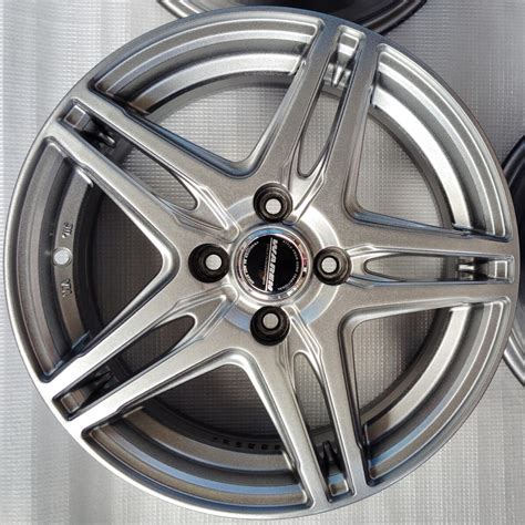 HOT STUFF WAREN 15インチアルミ 5 5J 43 4本セット アクア ヤリス フィット ノート デミオ コンパクトカー