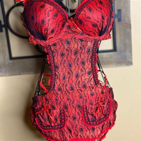 Intimates Sleepwear Sexy Black Red Lingerie Set Poshmark