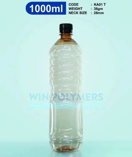 1000 Ml KA01 T PET Thinner Bottles At Rs 8 Piece Transparent Plastic