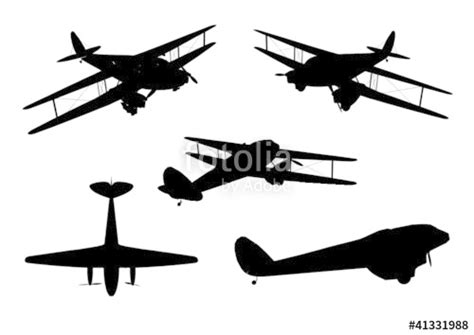 Vintage Plane Silhouette at GetDrawings | Free download