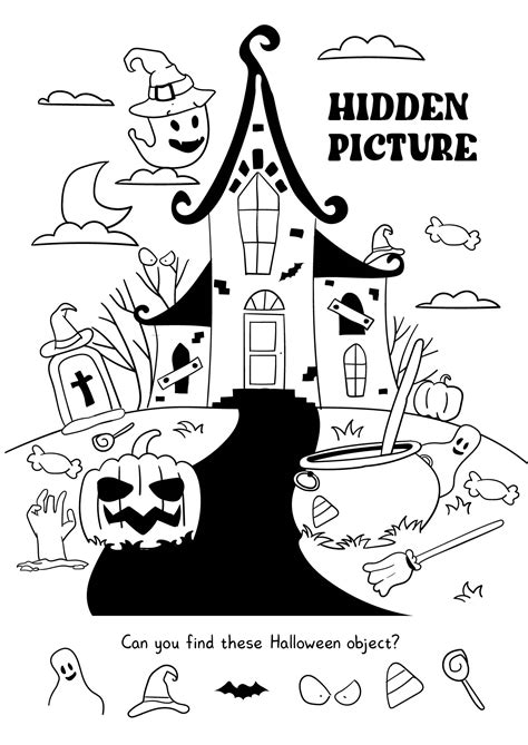 Best Halloween Hidden Picture Printable Pdf For Free At Printablee