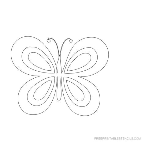 18 Free Printable Butterfly Stencils