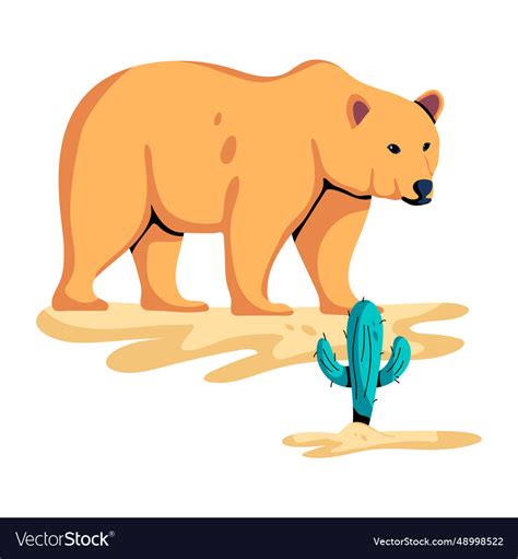 Gobi bear Royalty Free Vector Image - VectorStock