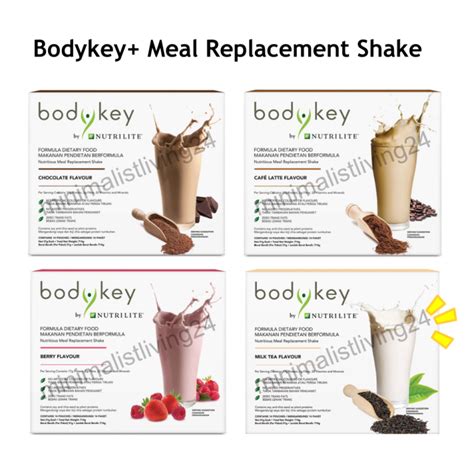 BodyKey By Nutrilite Meal Replacement Shake Chocolate Café Latte