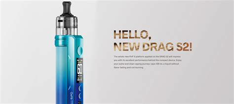 Drag S2 Pod Kit 2500MAH 60W 5ml By Voopoo Black Jurito