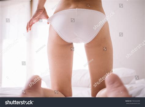 Sexy Female Buttocks White Lingerie On Stock Photo Edit Now 765344209
