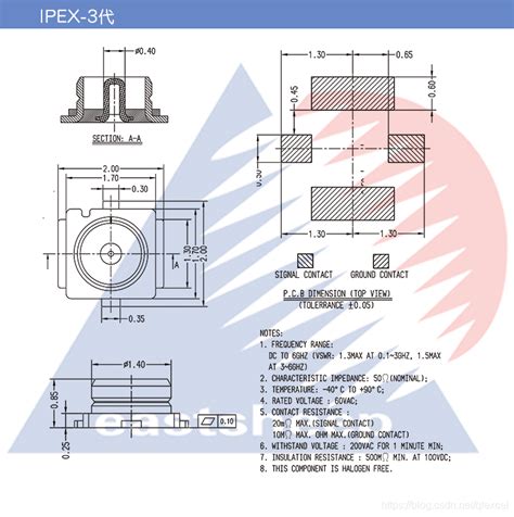 Ipex 1代3代4代5代样式及封装尺寸图ipex各代尺寸 Csdn博客