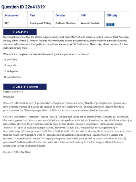 Sat Reading Writing Qs Craft And Structure Ans Pdf