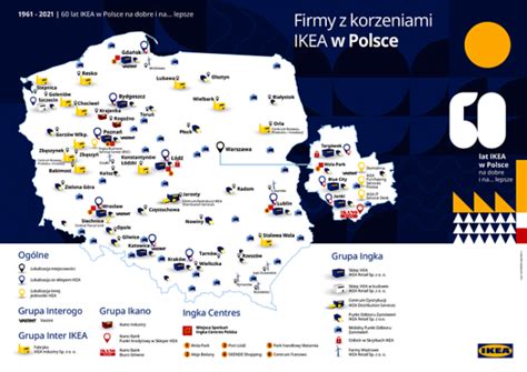 60 lat IKEA w Polsce mapa sklepów i fabryk BIZNES meble pl