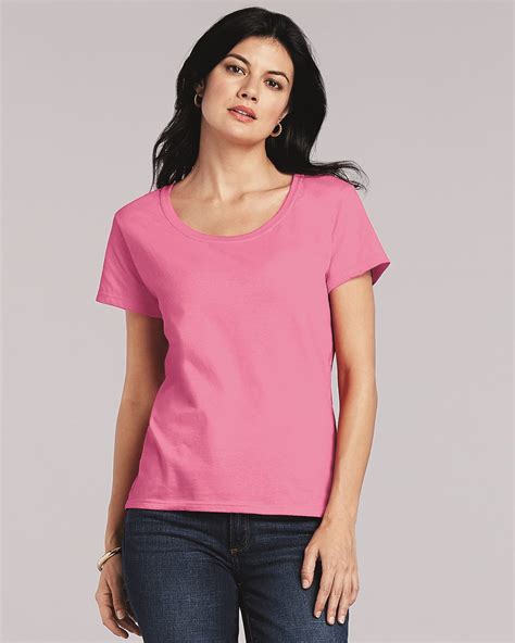 Gildan Softstyle Womens Deep Scoop Neck T Shirt 64550L Wescan