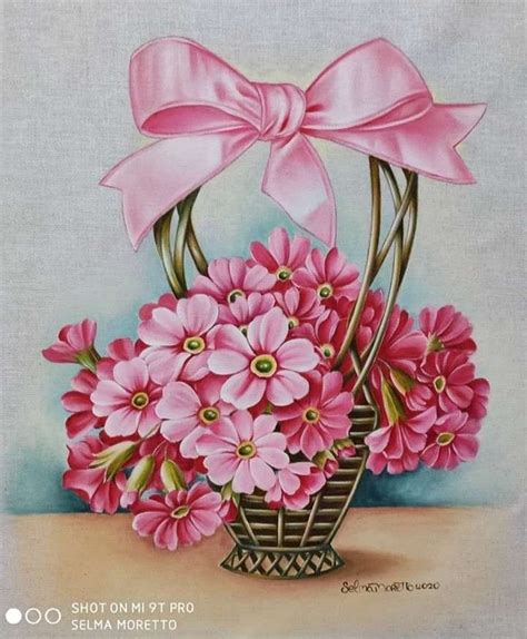 Pin By Carmen Vega On Canastas Pintadas Flower Art Flower Art