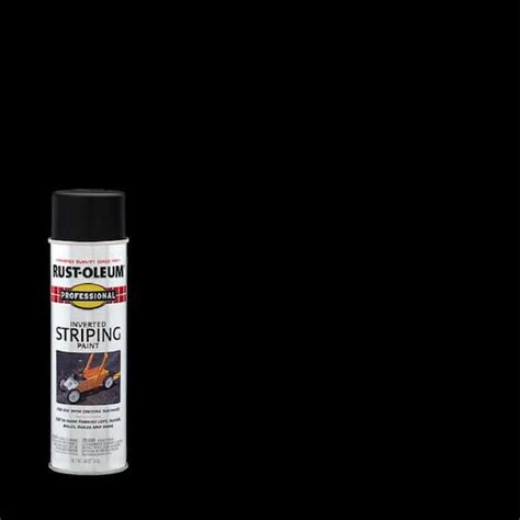 Rust Oleum Professional Oz Flat Black Inverted Striping Spray Paint