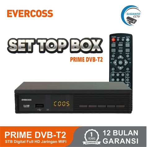 Jual Evercoss Set Top Box STB Prime DVB T2 TV Digital Full HD WiFi