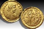 Roman Empire Av Gold Aureus A D Domitian As Caesar Struck Under