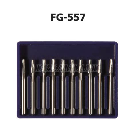 1 10 Box Dental FG RA Tungsten Carbide Burs Round Type For High Speed