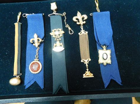 Lot 5 Vintage Watch Fobs