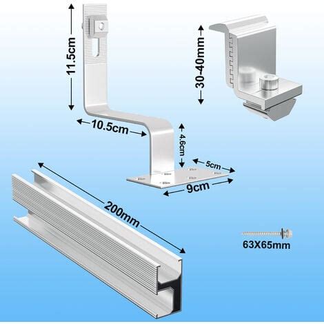 Hengda Sistema De Montaje Para Paneles Solares Fotovoltaicos Kit De