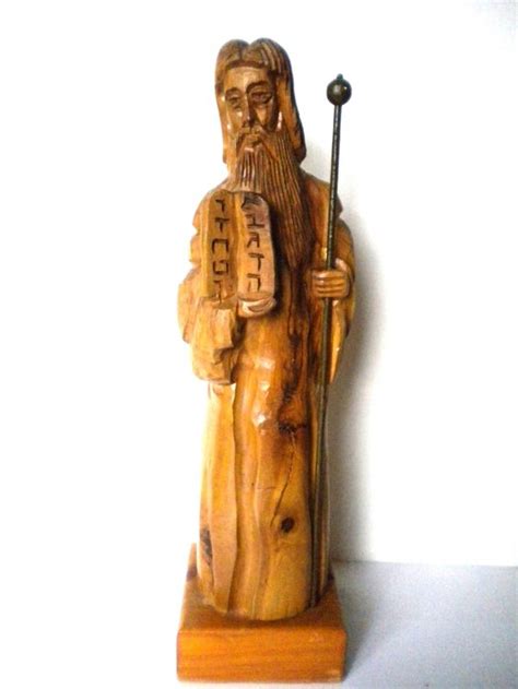 Aus Holz Geschnitzte Figur Moses Mit Den Zehn Geboten Kaufen Auf Ricardo