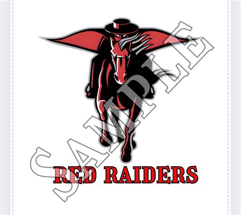 Red Raiders Mascot Png - Etsy