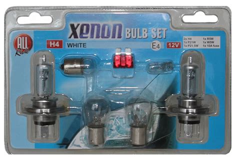 Megashop 2000 Xenon Auto Lampen Set H4 12 V Glühbirnen mit Sicherung