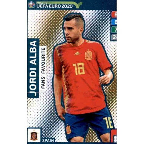 Venta Jordi Alba Fans Favourite Adrenalyn Xl Road To Euro 2020