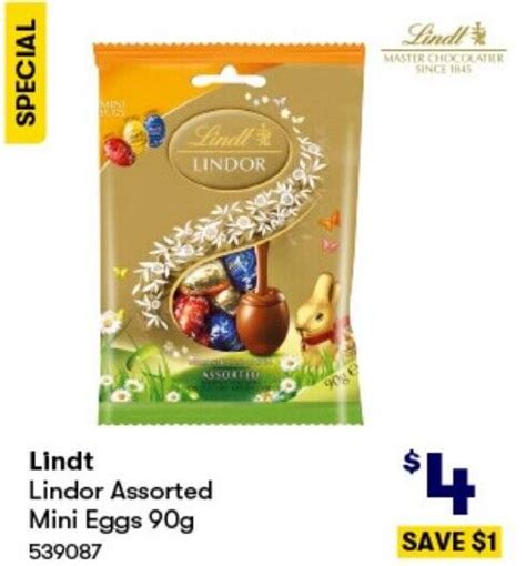 Lindt Lindor Assorted Mini Eggs 90g Offer At Big W