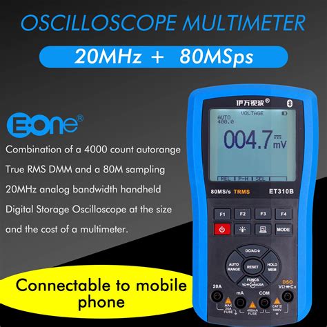 Oscilloscopes Tools Et310b Bluetooth Oscilloscope Multimeter Handheld