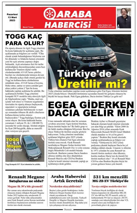 Oyak Renault Dacia üretir mi Otomotiv sayfasi 2023 otomotiv gazetesi