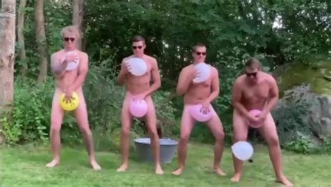 Four Swedish Guys Dancing Naked With Balloons Thisvid