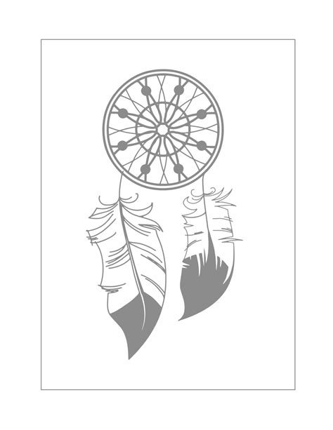 Dreamcatcher Coloring Pages Printable Coloring Pages